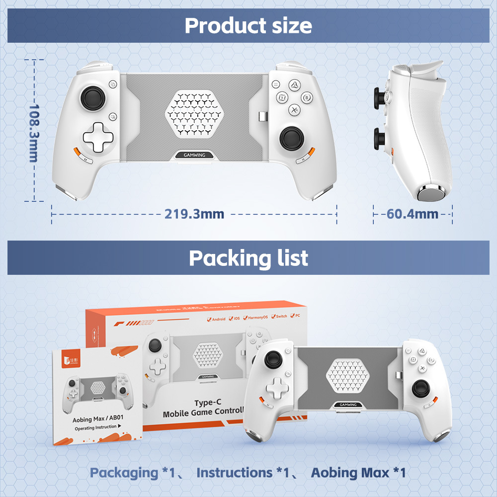 Original Gamwing Aobing Max ty - Gaming Console For Phone avis et prix